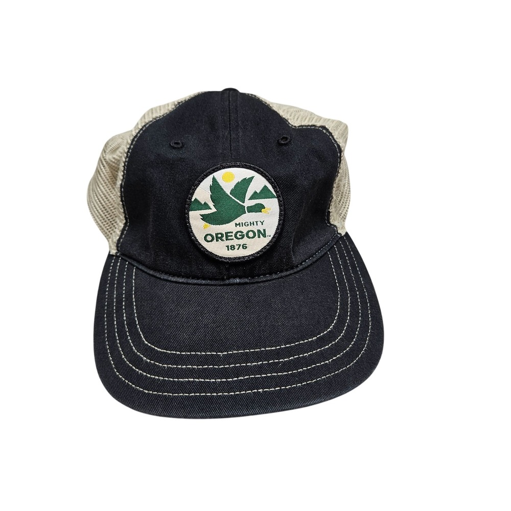 Vintage Mighty Oregon 1876 Trucker Hat‎ With Mesh Back & Adjustable Snapback